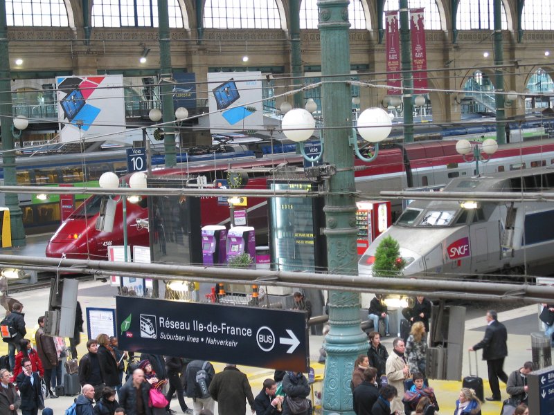 Pařížské nádraží Paris - Gare du Nord